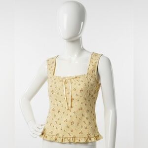 Electric Family Floral Yellow Top